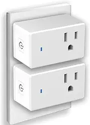 Mini Smart Plug, Super Easy Setup with One Voice Command, Compatible with Alexa, Voice Control, Remote Control, Timer & Schedule, Smart Home Outlet, Bluetooth Socket, Alexa Echo Required（2 Pack）