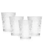 Circleware Double Circle Set Of 4 7oz Juice Glasses