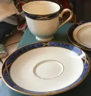 Lenox Mountain View Coffee / Tea Cup and Saucer Set of 4