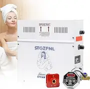 PeiQi Steam Generator,4.5KW Sauna Heater kit Bath Steamer for Home with Steam Head&Digital Controller Temperature, Suitable Space Heating 160 ft3 for SPA Bathroom Hotel Shower (4.5KW)
