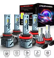 Para For Honda CR-V 2015-2021 LED Faro +Alto/ Bajo + Bombilla Luz Antiniebla