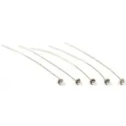 5 Sterling Silver Bali Head Pins Jewelry Earring Making 24 Gauge 2"