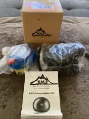 4 Black Mountain Products 65cm Medium Black Exercise Stability Balls With Pumps