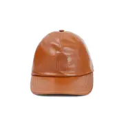 [Chloe] Chloe-Brown Swing Leather Cap-Donna S STAND
