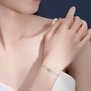 【MoonDy】銀飾 鑽石手環 單鑽手鍊 精品手鍊 韓國手鍊 氣質手鍊 手鍊 純銀手鍊 銀鍊