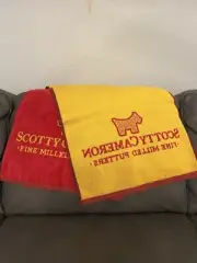 New Scotty Cameron Scotty Dog Fine Milled Putters Towel 2010 Red and Yellow