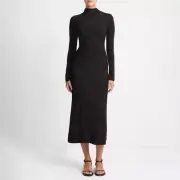 Brand New With Tags Vince Ruched Long Sleeve Turtleneck Slate gray Dress
