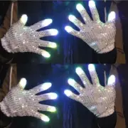 Light Up Finger Tip Lighting Glove Wedding Birthday Gift Luminous Costumes