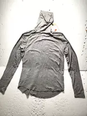 Prana Sweater Womens Small Gray Long Sleeve Pullover Turtle Neck Top Sweatshirt