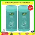 2x Radox Bath Salts Muscle Soothe, 500g | Herbal Salts for Tired Aching Muscles