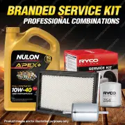 Oil Air Fuel Filter 5L APX10W40 Oil Service Kit for Holden Commodore VS V6 3.8L