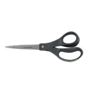 Fiskars Everyday Scissors 8" Straight S.S Blades Black Handle School Office Home