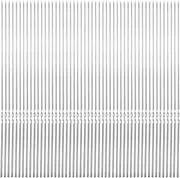 50 PCS NUZAMAS BBQ 304 Stainless Steel Barbecue Skewers 330 x3.6mm Metal Kebab Stick Skewers Reusable Grilling Skewers for Meat and Vegetables