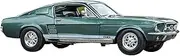 1 18 for Ford Mustang GTA Fastback 1967 Sports Car Static Simulation Die Vehicles Collectible Model Car(C)