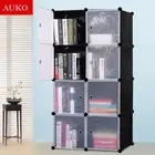 Cute Kid Cartoon 2/3/4/6/8/12 Cubes Storage Cabinet Wardrobe Toy Book Shelve BYH