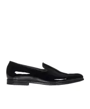 patent leather loafers 43 Black