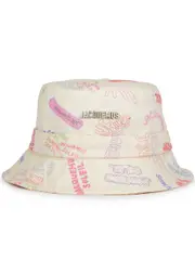 Jacquemus Le Bob Gadjo Logo-print Cotton Bucket Hat, Bucket hat - Multicoloured 60