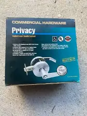 Door lockset Commercial Hardware privacy Angled Lever Handle Lockset