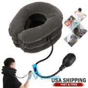 Air Inflatable Cervical Neck Traction Pillow Shoulder Neck Pain Relief Device