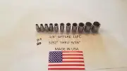 BB Craftsman USA (NOS) 11 PC SAE Socket Set - 1/4" Drive, 6 Point