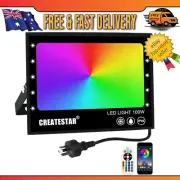 100W RGB LED Flood Light Outdoor Waterproof IP66 Colour Changing Portable