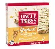 2 x Uncle Tobys Muesli Bars Yoghurt & Honeycomb 6 Pack 185g