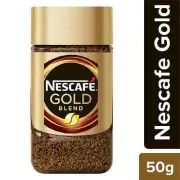 Nescafe Gold Blend Rich and Smooth Instant Coffee, Glass Jar - 50g