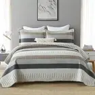 PANGUSHAN 100% Cotton Quilt Set Queen Size, Patchwork Queen Quilt Bedding Set...