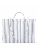 Sandro Striped Canvas Tote Bag