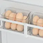 Egg Storage Container Large Capacity Prevent Mess Plastic Reusable Refrigerator
