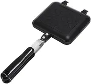 Hoement Mini Waffle Maker Sandwich Toaster Pan Kitchen Sandwich Maker Non-Stick Coating Breakfast Maker Household Baking Tool