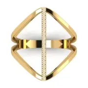 0.1Ct Round Cut Natural Morganite Solid 14K/18K Gold Statement Engagement Ring