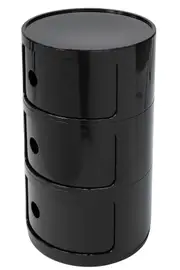 SK Designer Living Replica Anna Castelli Ferrieri Componibili Round Storage Unit 3 Tier