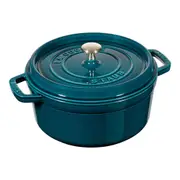 Staub 20cm/2.2L Cast Iron Round Cocotte Pot w/ Lid Induction Cookware La Mer