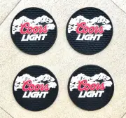 Beer coasters drip mat bar mat spill mat bar runner mats for Coors LIGHT 4pcs