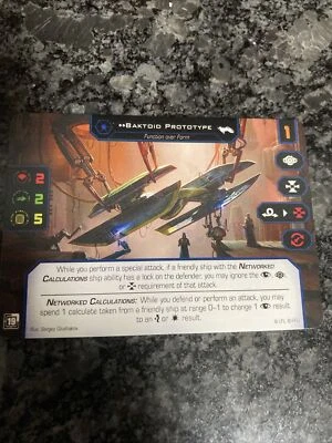 X-Wing 2.0 Baktoid Prototype Alt Art Promo