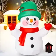 4ft Christmas Inflatables Snowman Outdoor Decorations, Blow up Snow Man Yard ...