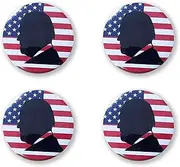 [Tiny pets] 2024 Election Button, Brooch Campaign Elections Buttons Support Pin Badge Vote 2024 Presidential Election Supporter Vote pins (4Pack)