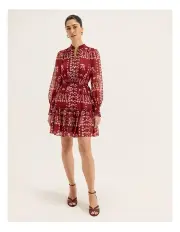 [REVIEW] Alpine Rose Mini Dress in Red