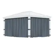 Palram - Canopia | Curtain Set for Dallas 3.6 x 5 Garden Gazebo. Curtains Only.