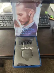 Brookstone Silent Studio True Wireless Earbuds Active Noise Cancelling Black