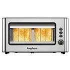 Clear View Toaster, 1.75" Wide Slot, 10.2" Extra Long Slot Glass Toasters Sta...