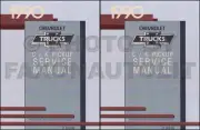 1990 Chevy CK Truck Shop Manual Pickup Cheyenne Silverado Scottsdale 454SS