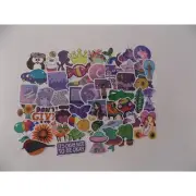 Purple Inspiration Stickers, Decals - Owl, Birds, Unicorn, Gum, Octopus, Funny