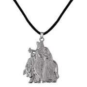 Indian Traditional Shri Radha Krishna Idol With Cotton Dori For Unisex
