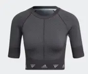 Adidas Aeroknit Training Top Ladies Grey Size L (16-18) #REF