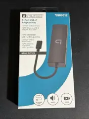 Utilitech 5 Port Usb C Adapter Hub Hoke Office NEW