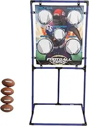 Sport Squad Target Toss Game Set - Choose Either Football Toss or Baseball Toss - Portable Indoor or Outdoor Design for Cookouts, Tailgates, or Backyard Fun - Includes 4 Balls - Easy Assembly