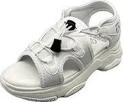 [Peanuts] Women's Platform Sports Sandals, Snoopy, Drawcord, Sposan, Cute, Sports Sandals