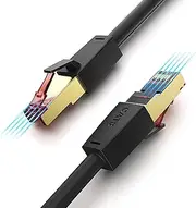 Soonsoonic CAT8 Ethernet Cable 3M, Ultra-high Speed 40Gbps 2000MHz, RJ45 Gold Plated Connector S/FTP Network LAN Cable, for Modem/Router/WiFi Extender/Xbox/PS5/PS4/Switch etc